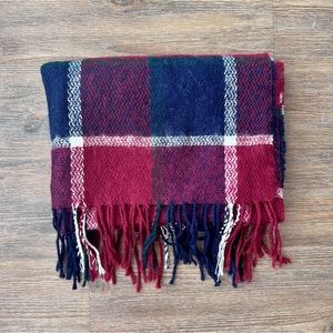 Soft Plaid Blanket Scarf